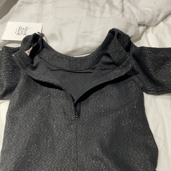 Deux par Deux 5 black shimmer drop waist dress NWT - Picture 9 of 9